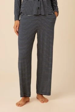 Lark Dream Knit Pajama Pants - Navy And White