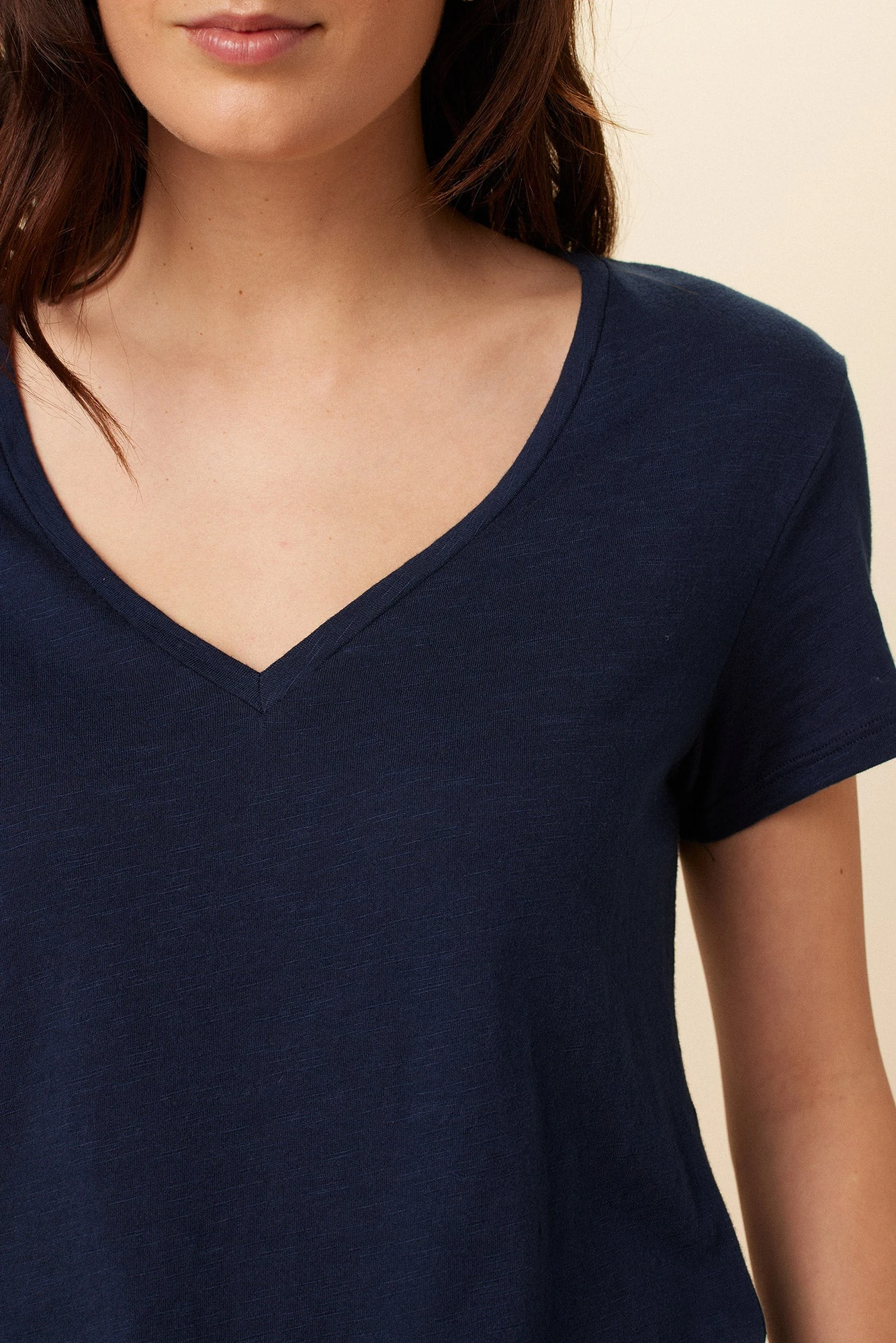 Joline Reverie Slub Tee - Navy Slub - Image 4