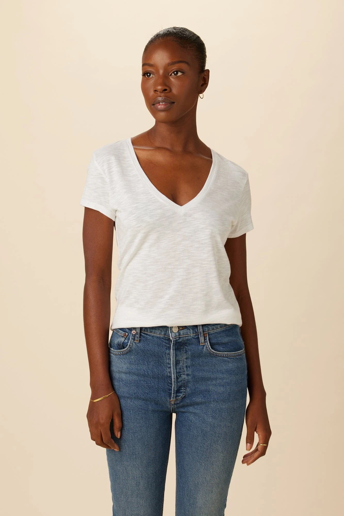 Joline Reverie Slub Tee - White