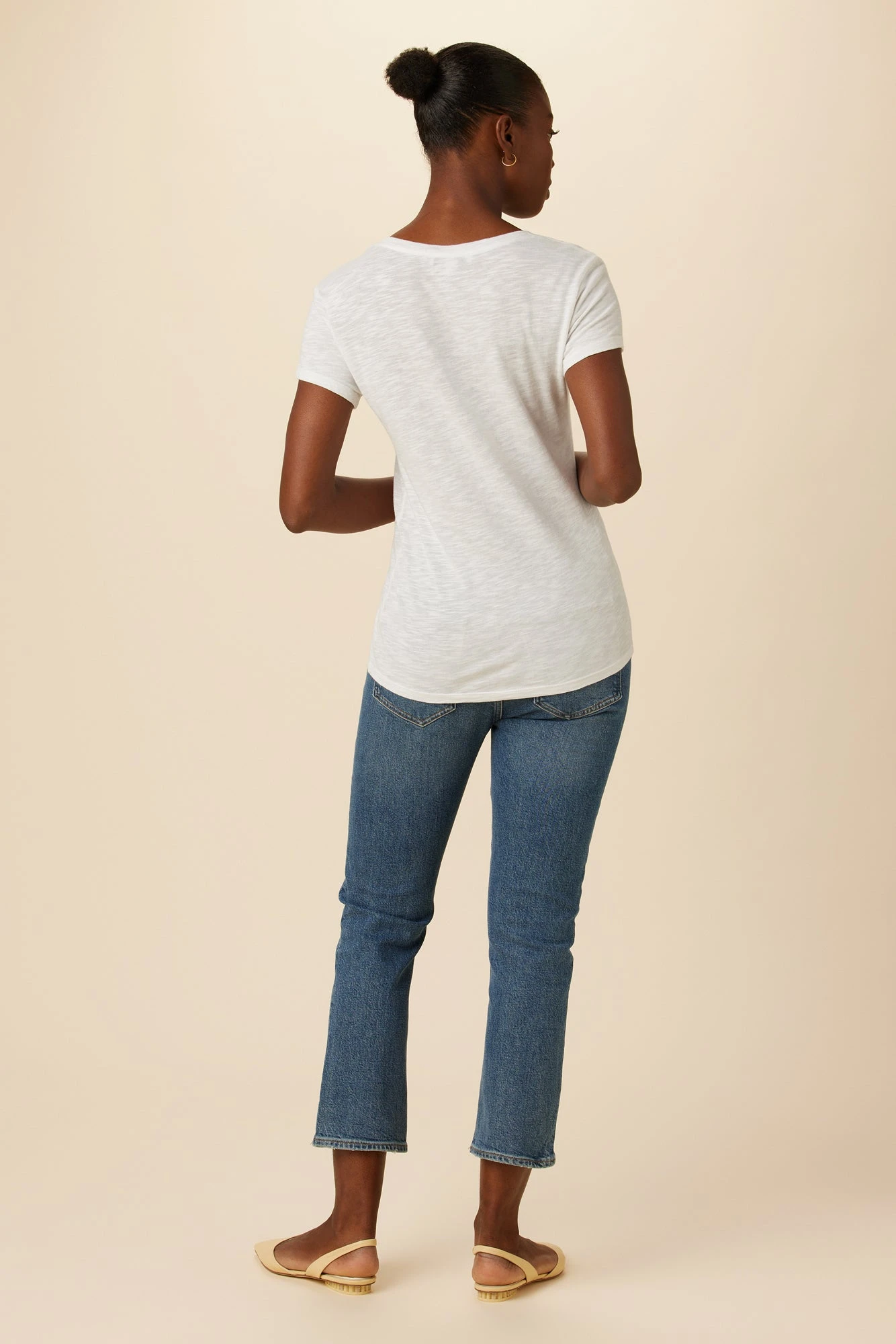 Joline Reverie Slub Tee - White - Image 3