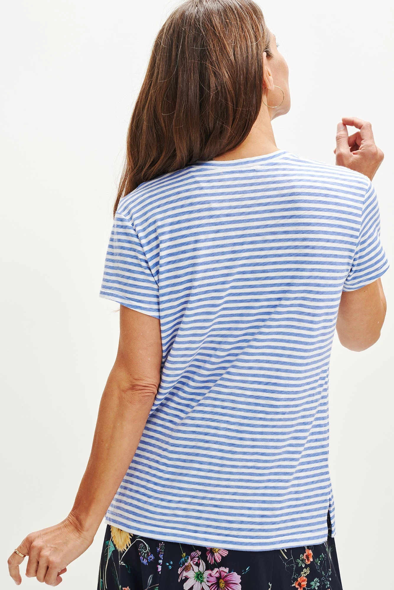 Leif Reverie Slub Tee - Soleil Stripe Sky - Image 4
