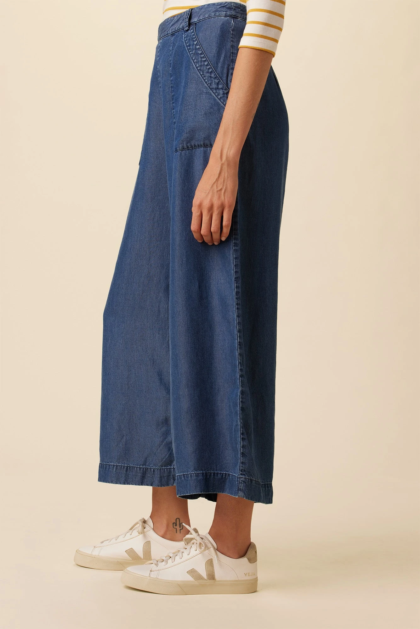 Gracie Eco Chambray Pant - Indigo - Image 4