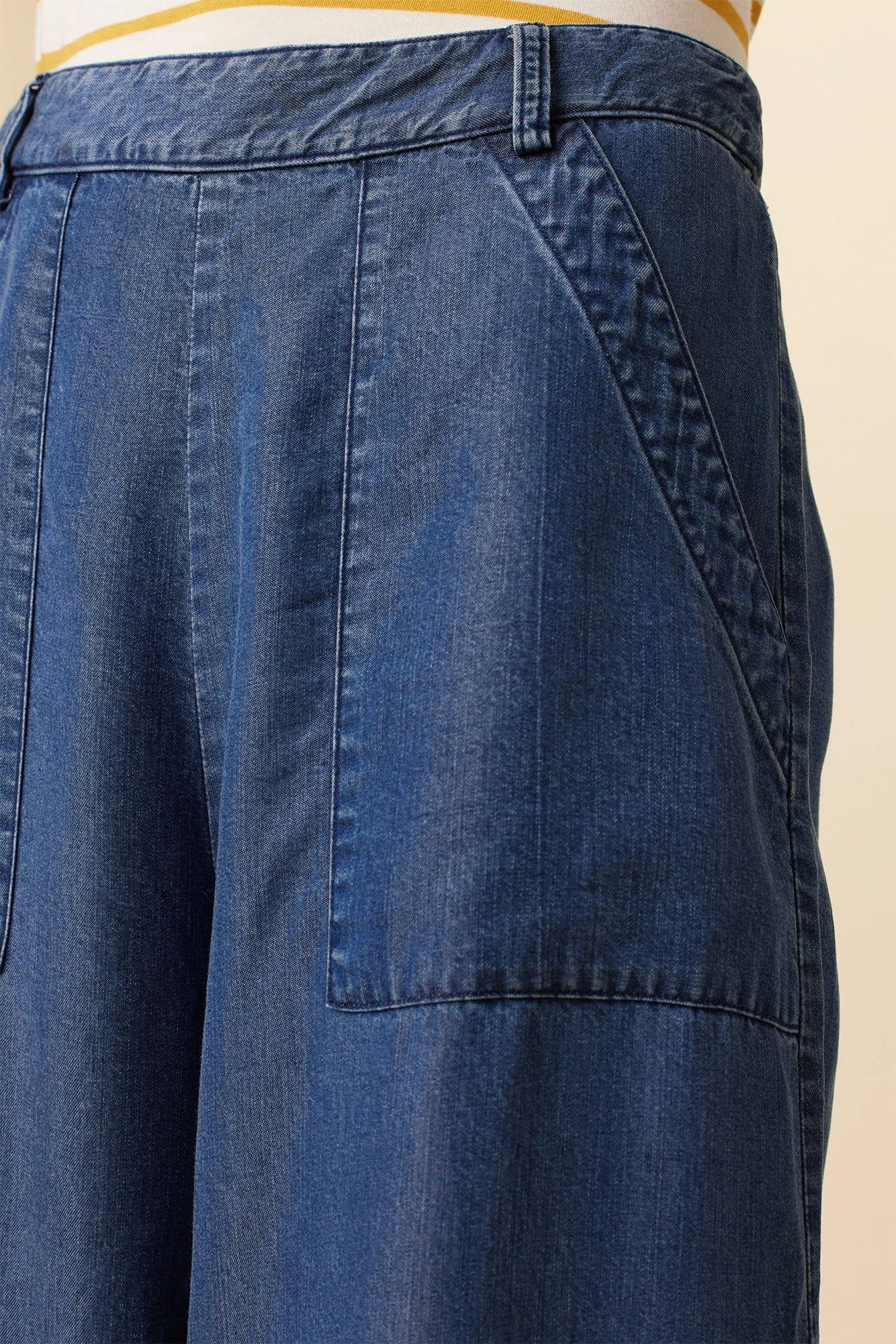Gracie Eco Chambray Pant - Indigo - Image 5