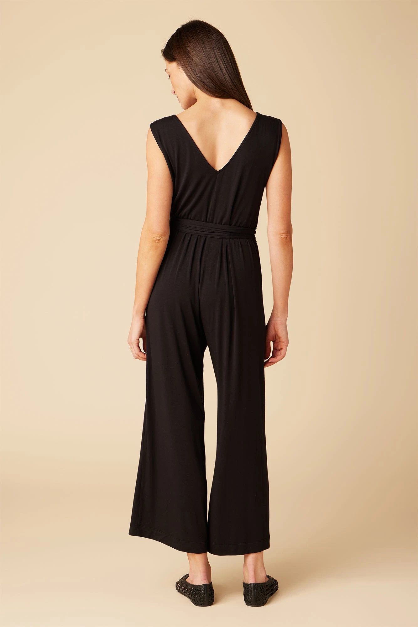 Gardenia Dream Knit Jumpsuit - Black - Image 3
