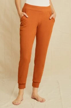 Skylar Paris Rib Joggers - Umber - ReAmour