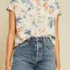 Renata Washable Silk Blouse - Paulette Floral