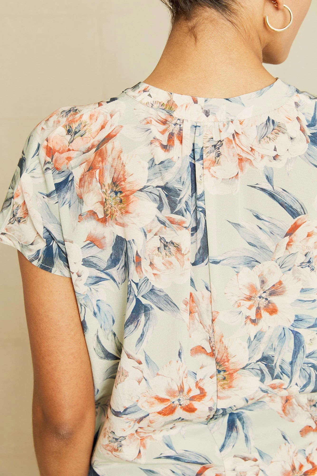 Renata Washable Silk Blouse - Paulette Floral - Image 5