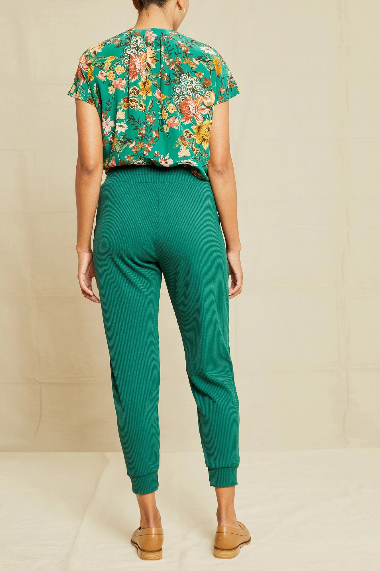 Skylar Paris Rib Joggers - Jadeite - Image 3