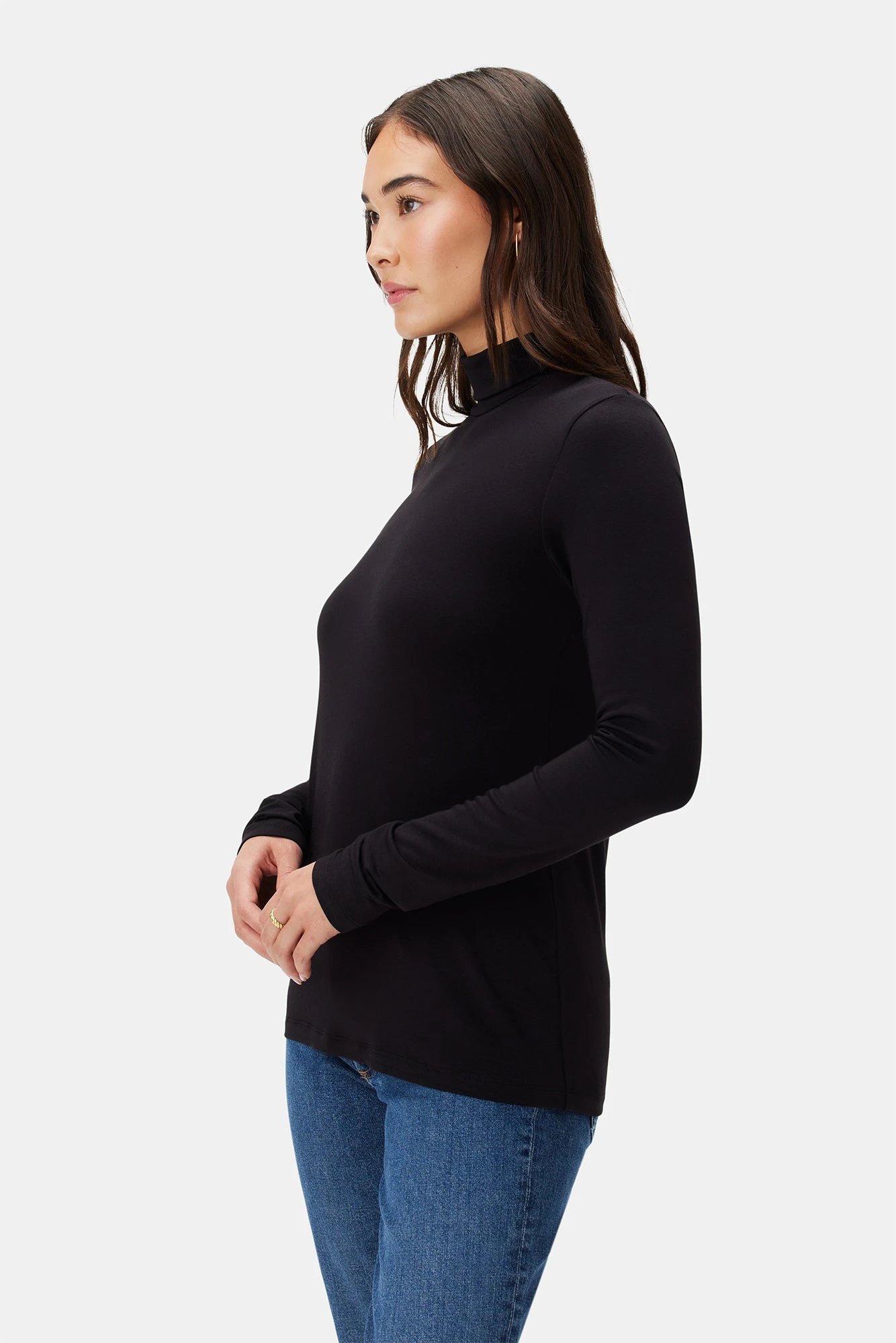 Flannery Dream Knit Turtleneck - Black - Image 2