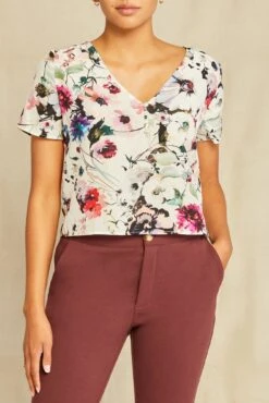 Willa Washable Silk Blouse - Windsor Floral