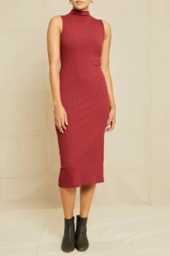 Lux Sleeveless Dress - Mulberry