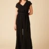 Wynnie Cupro Jumpsuit - Black