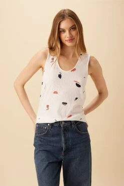 Laurence Reverie Slub Tank - Terrazzo