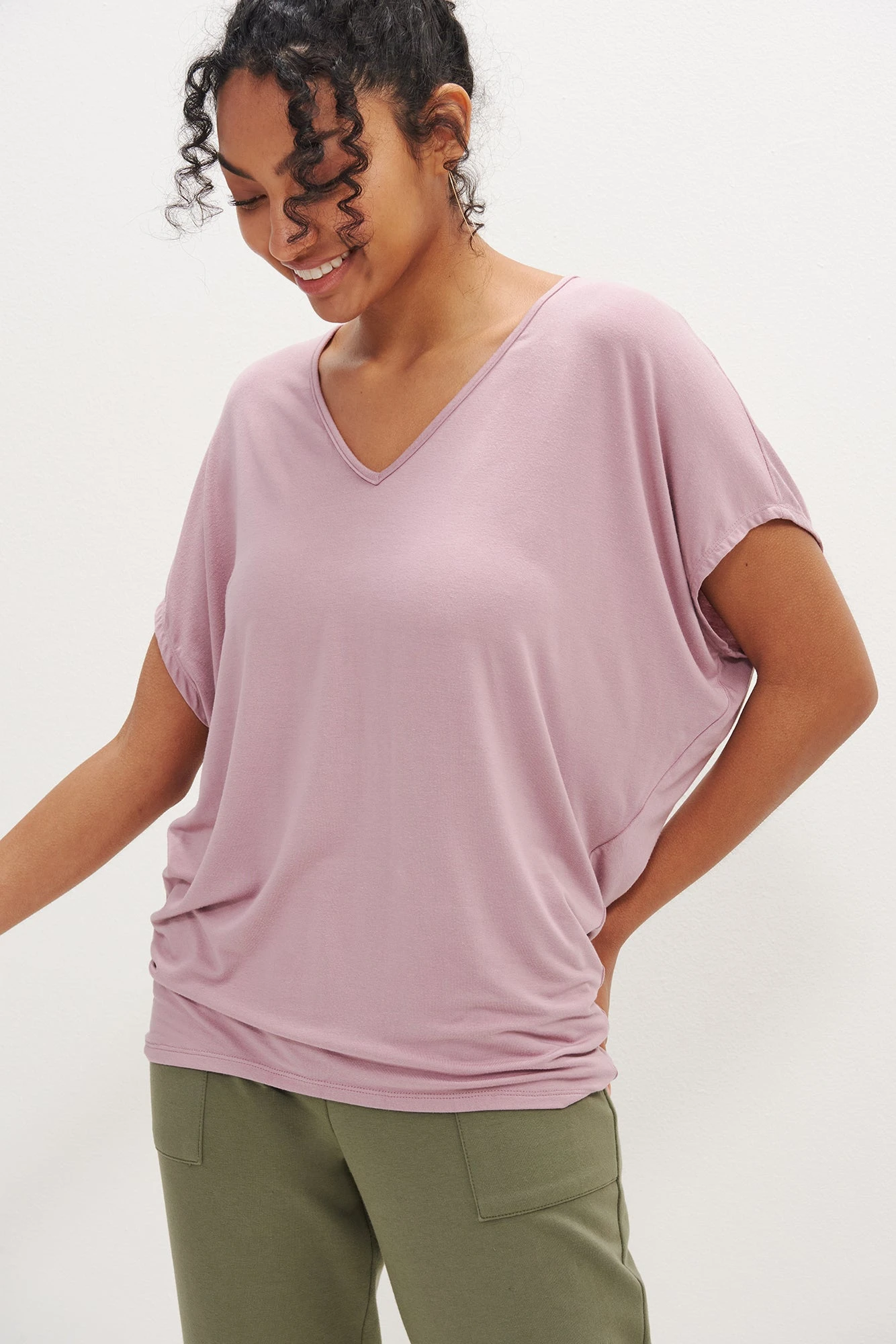Mayr Dream Knit Tee - Lilac - Image 2