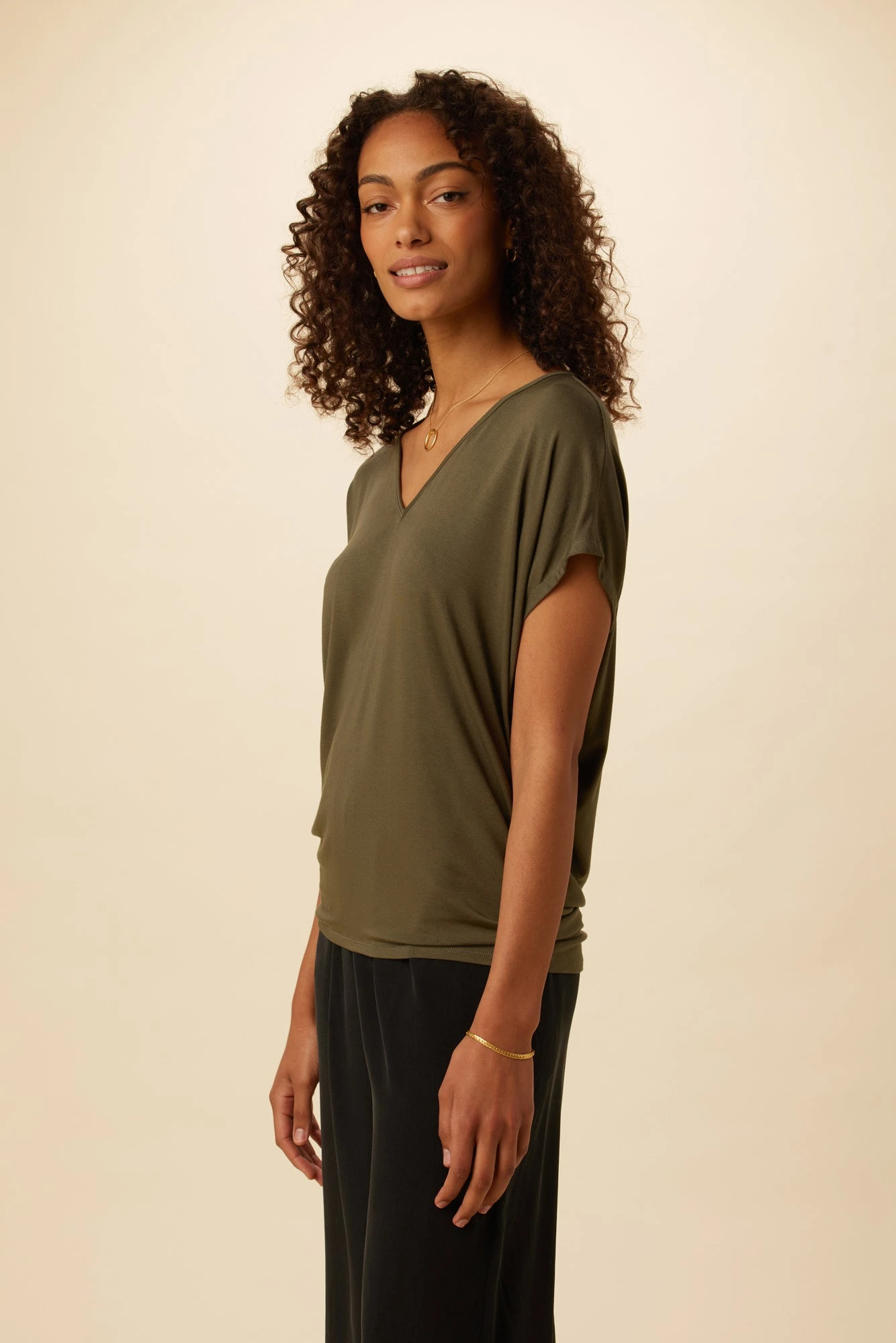 Mayr Dream Knit Tee - Vine - Image 2