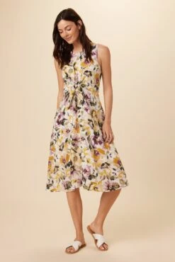 Margot Washable Silk Dress - Isabella Floral
