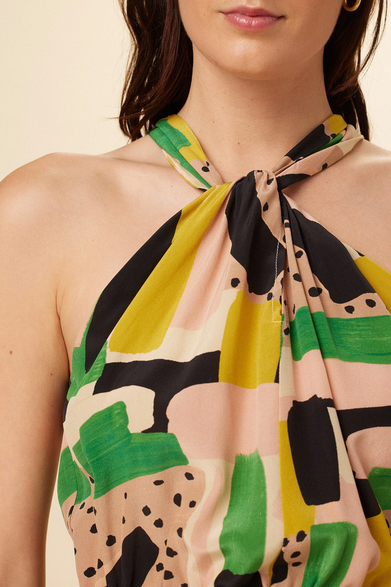 Stefania Washable Silk Dress - Piazza Print - Image 4