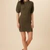 Bella Organic Cotton Dress - Calla Green