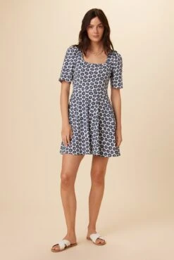 Tamara Reverie Knit Dress - Calico Navy