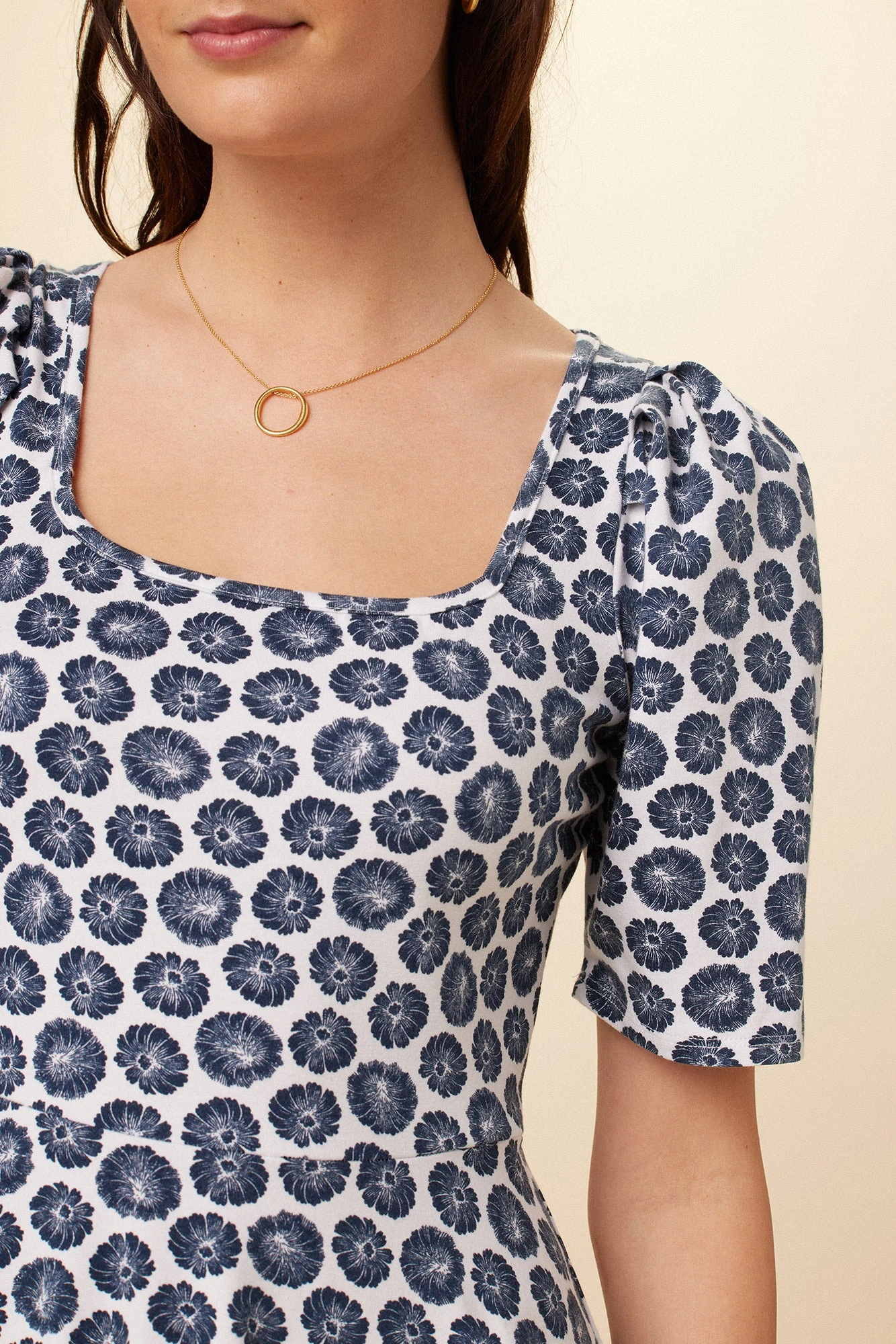 Tamara Reverie Knit Dress - Calico Navy - Image 4