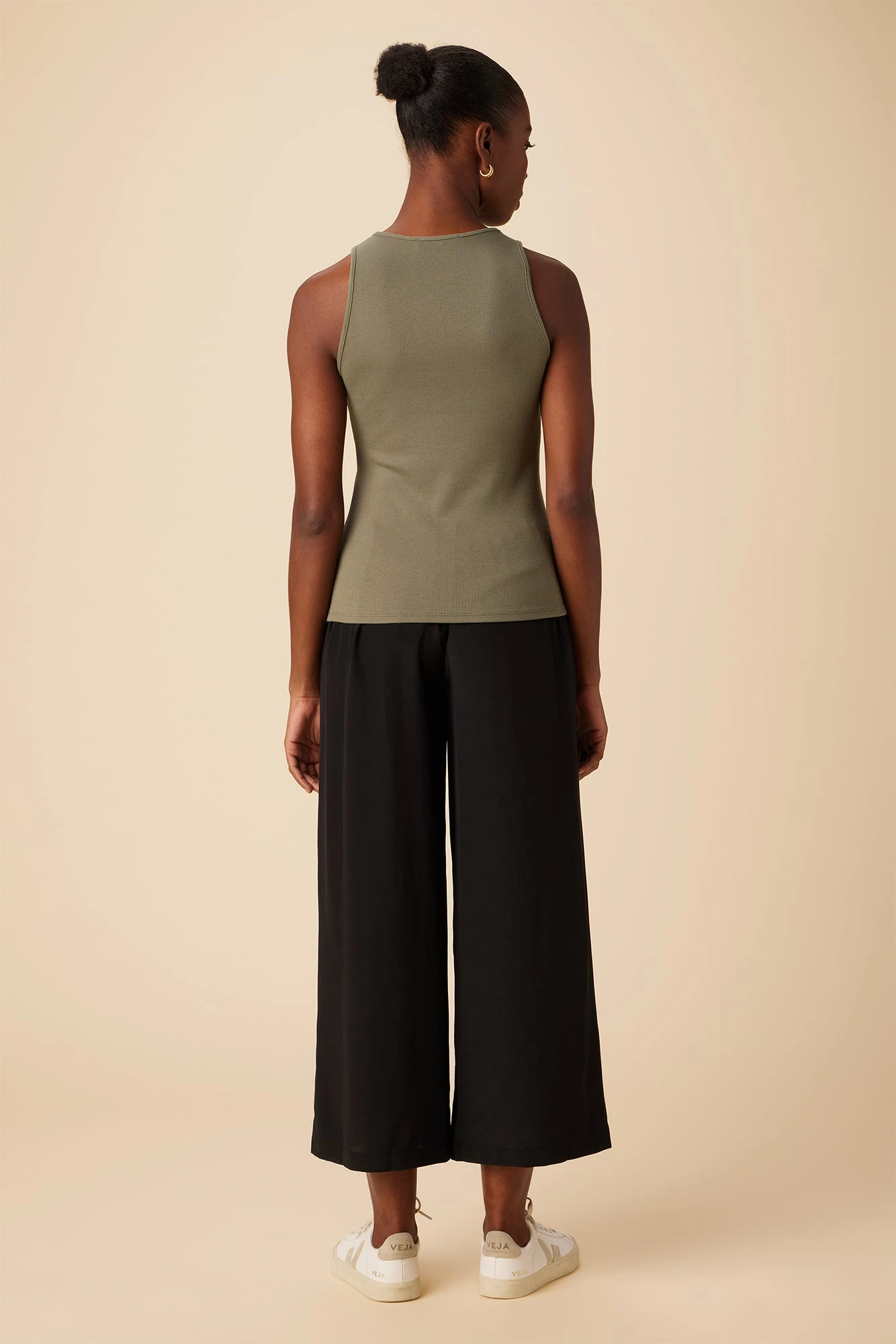 Jillian Dream Rib Tank - Vetiver - Image 3