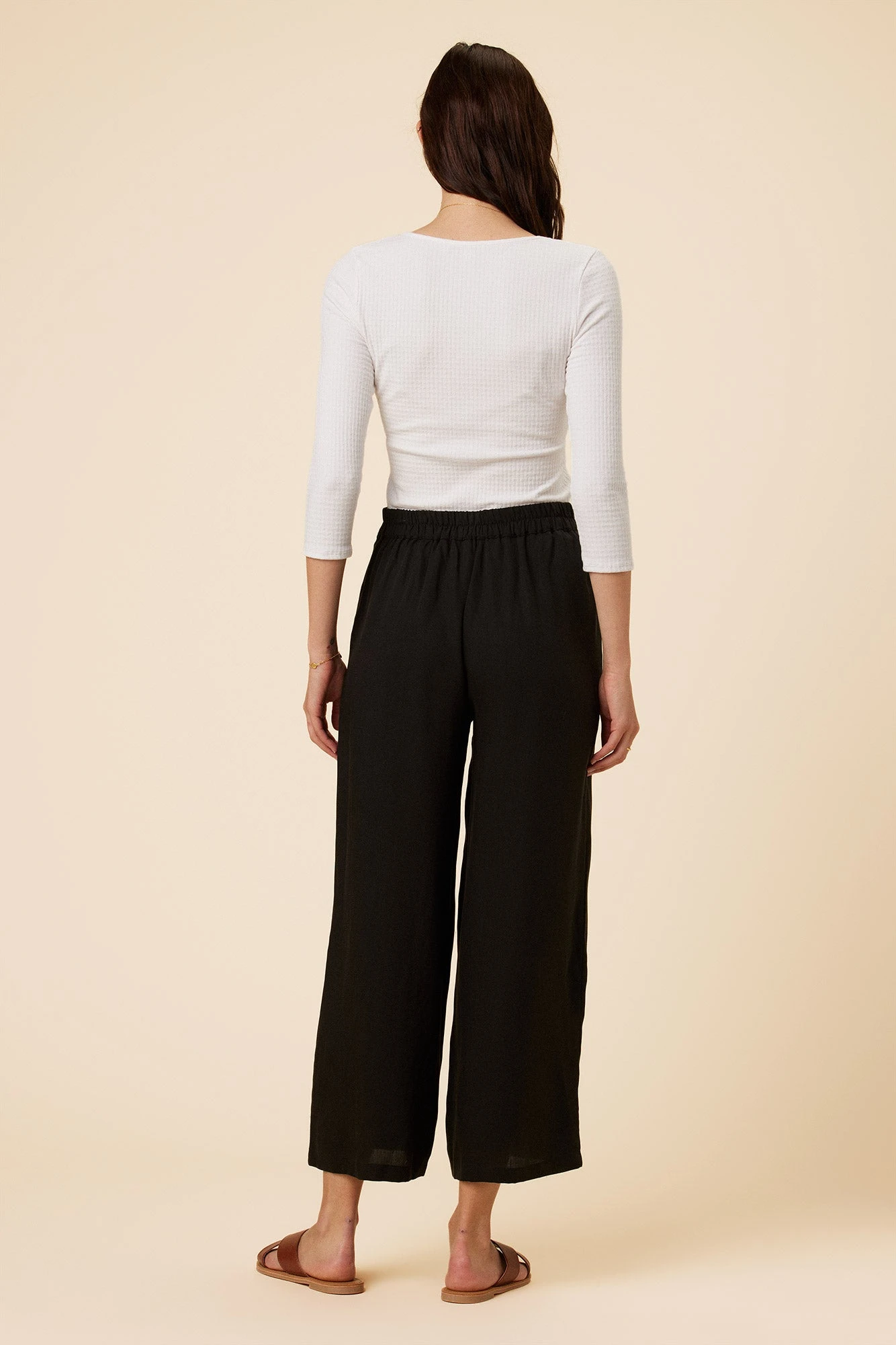 Olivia Tencel Pant - Black - Image 3