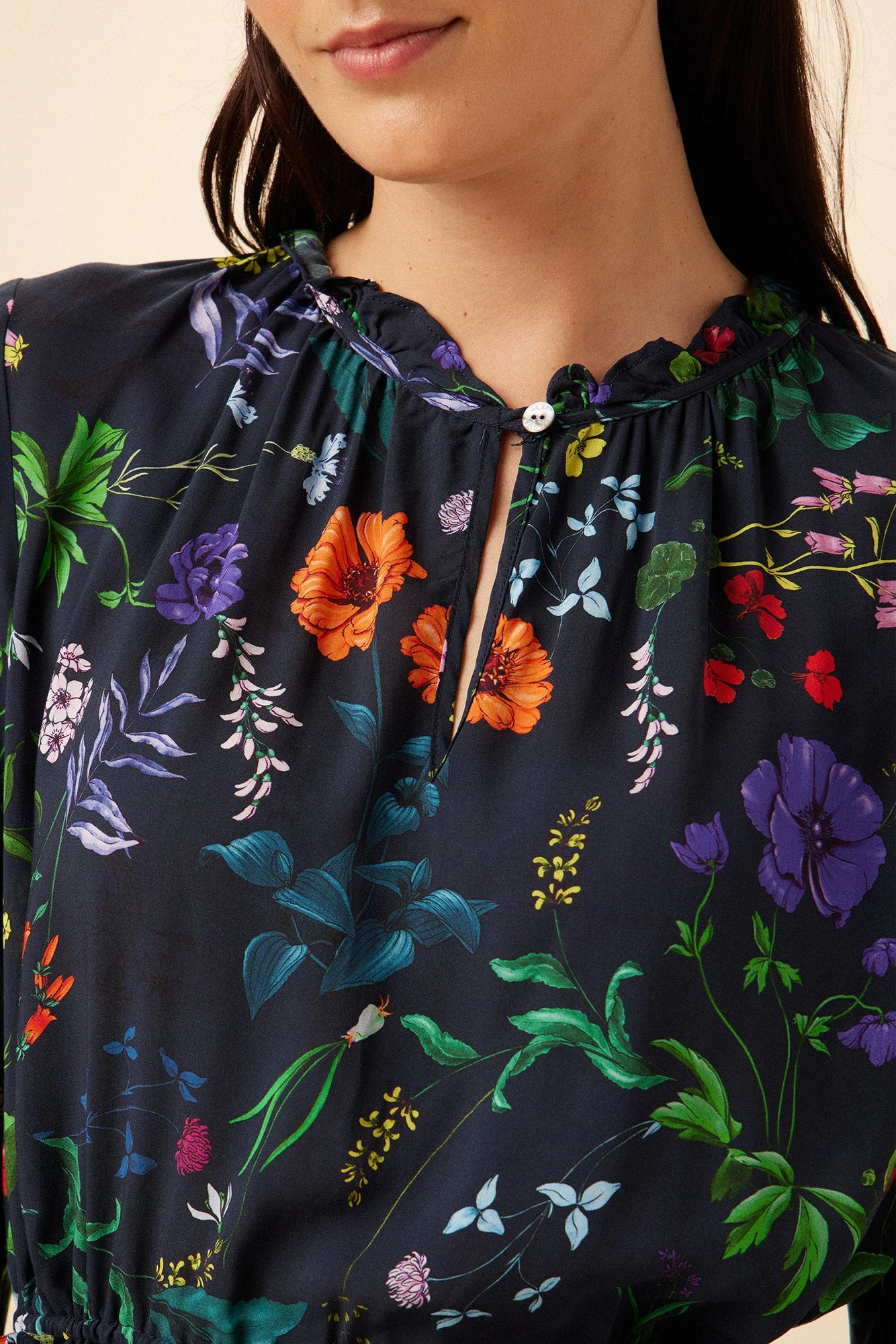 Paige Ecovero Blouse - Stella Floral Navy - Image 4