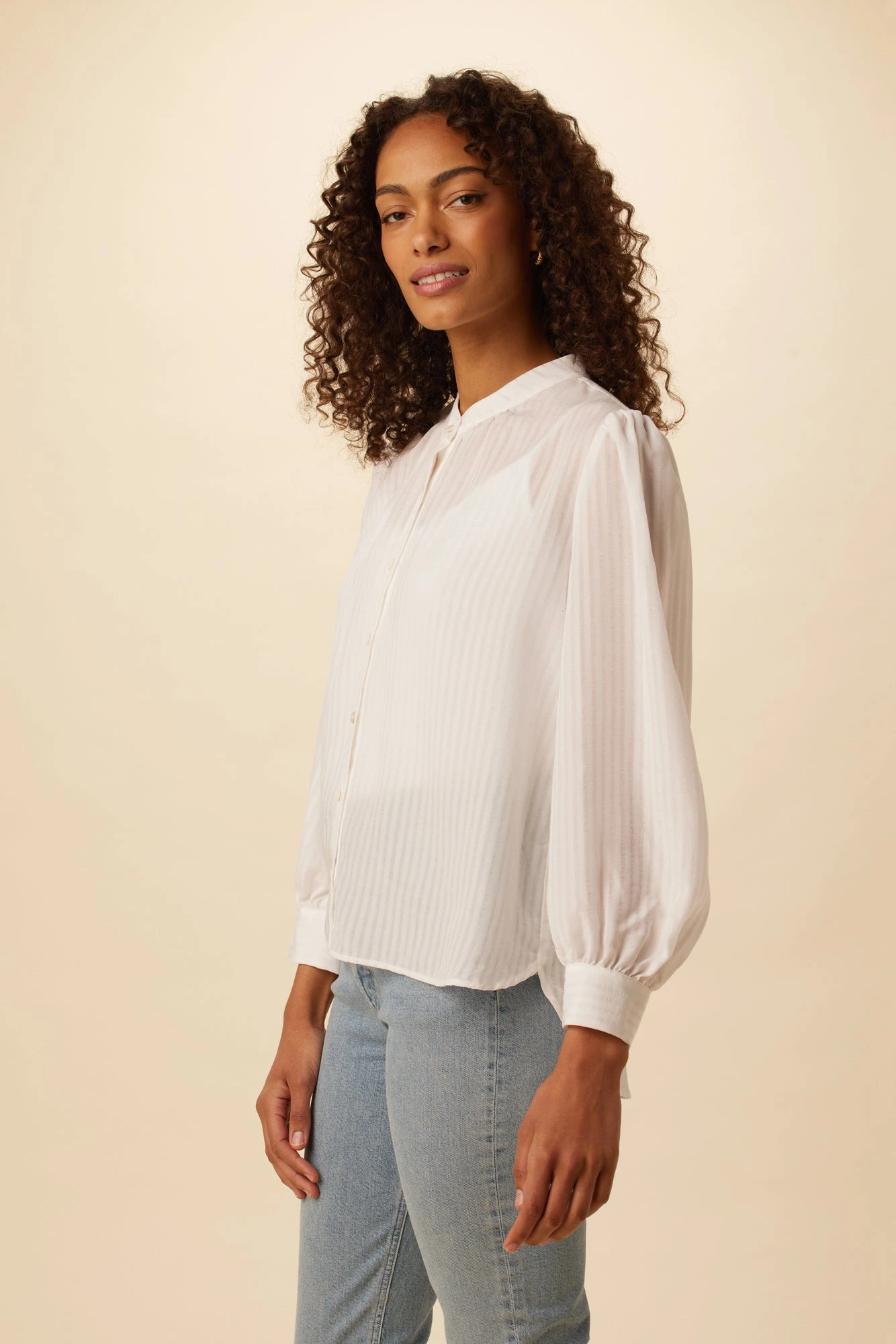 Charlotte Tencel Blouse - White - Image 2