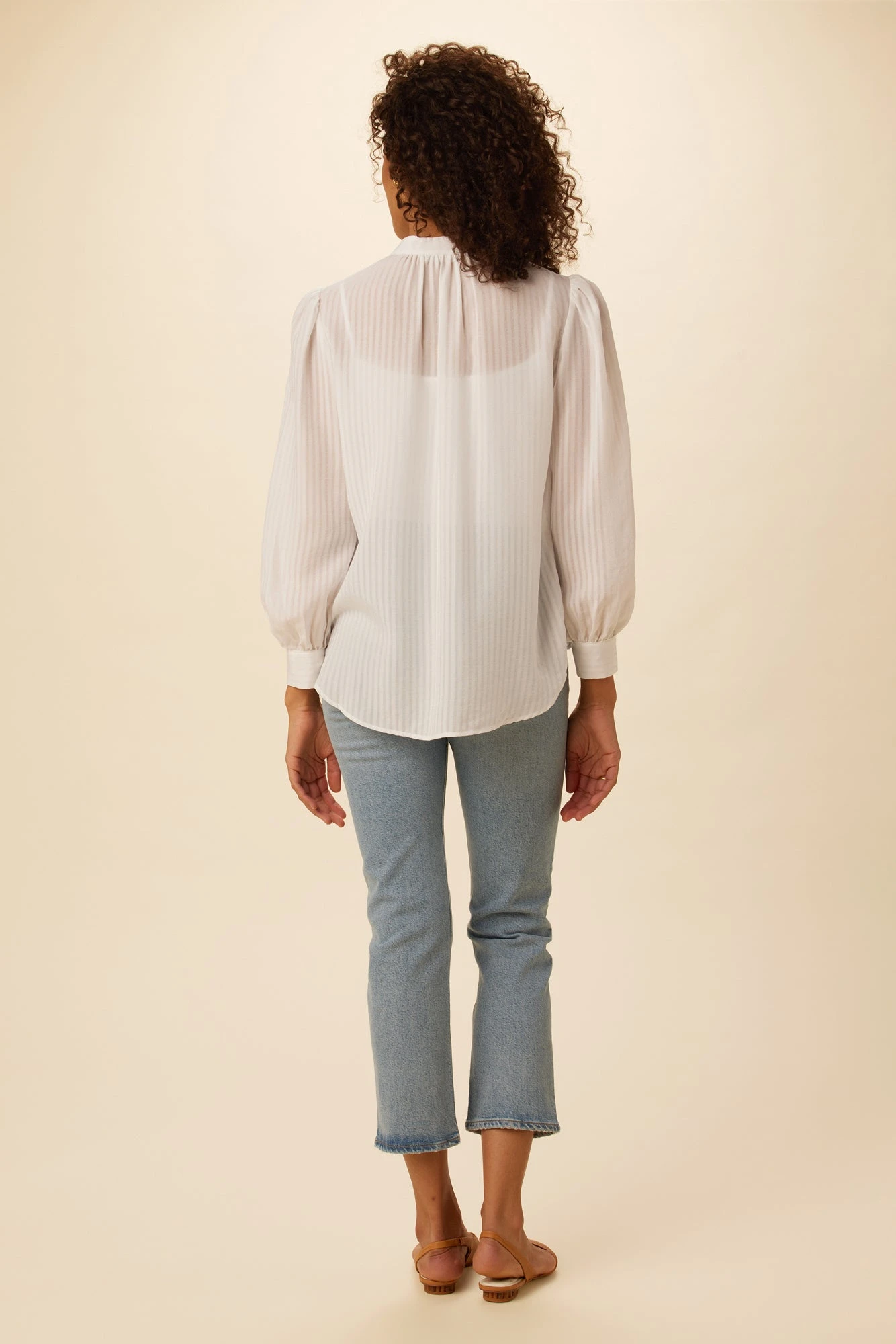 Charlotte Tencel Blouse - White - Image 3
