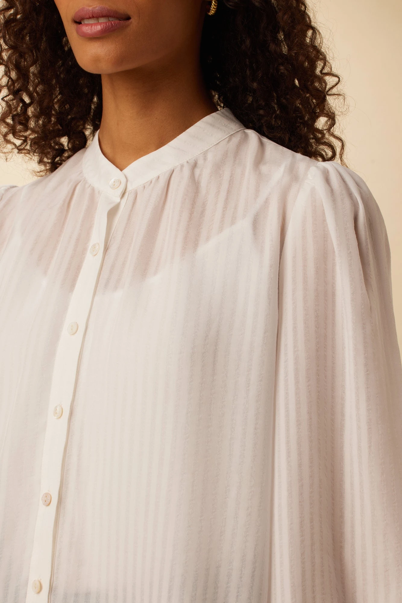 Charlotte Tencel Blouse - White - Image 4