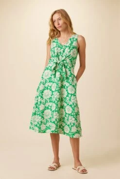 Keira Viscose Midi Dress - Bloomsbury