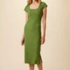 Cleo Provence Rib Dress - Pear
