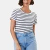 Berkeley Dream Knit Tee - Marine Stripe