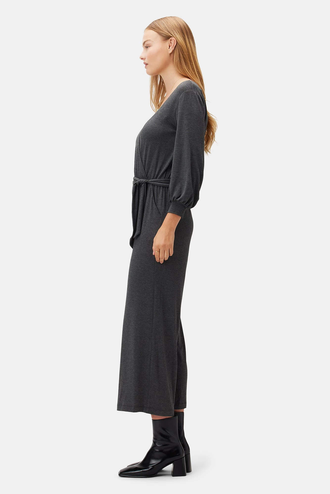 Everley Dream Knit Jumpsuit - Anthracite - Image 2
