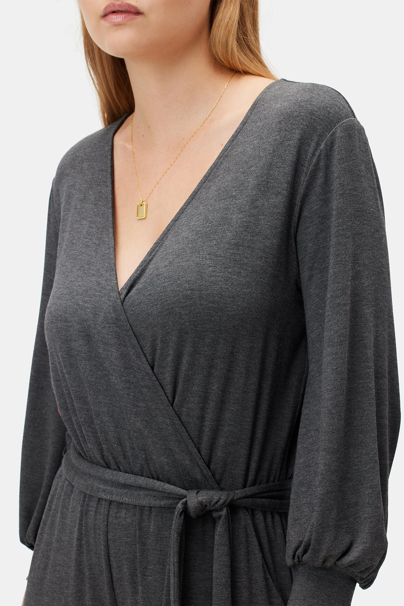 Everley Dream Knit Jumpsuit - Anthracite - Image 4