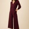 Everley Dream Knit Jumpsuit - Plum