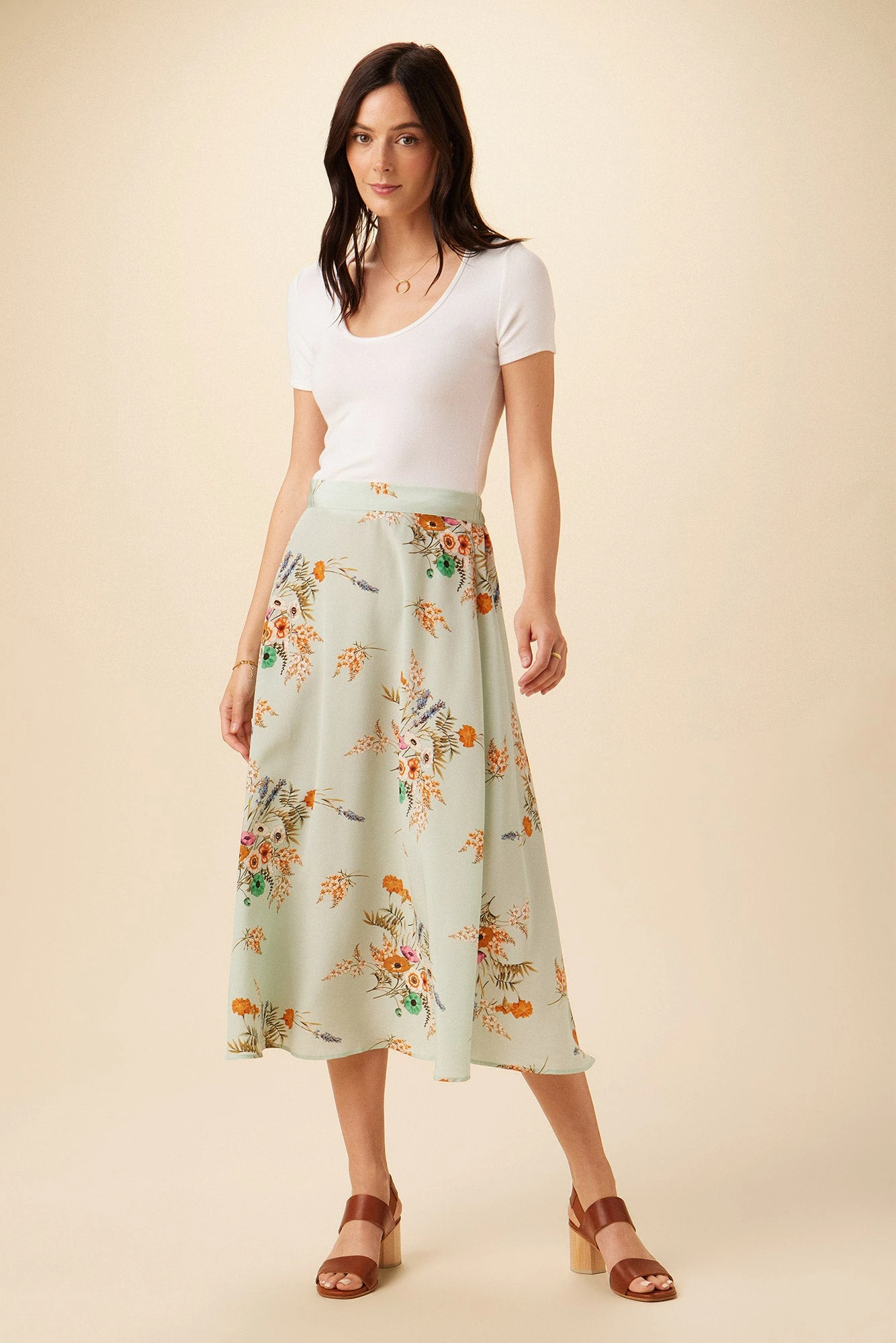 Blaze Washable Silk Skirt - Cannes Floral - Image 5
