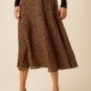 Blaze Washable Silk Skirt - Caramel Sauvage