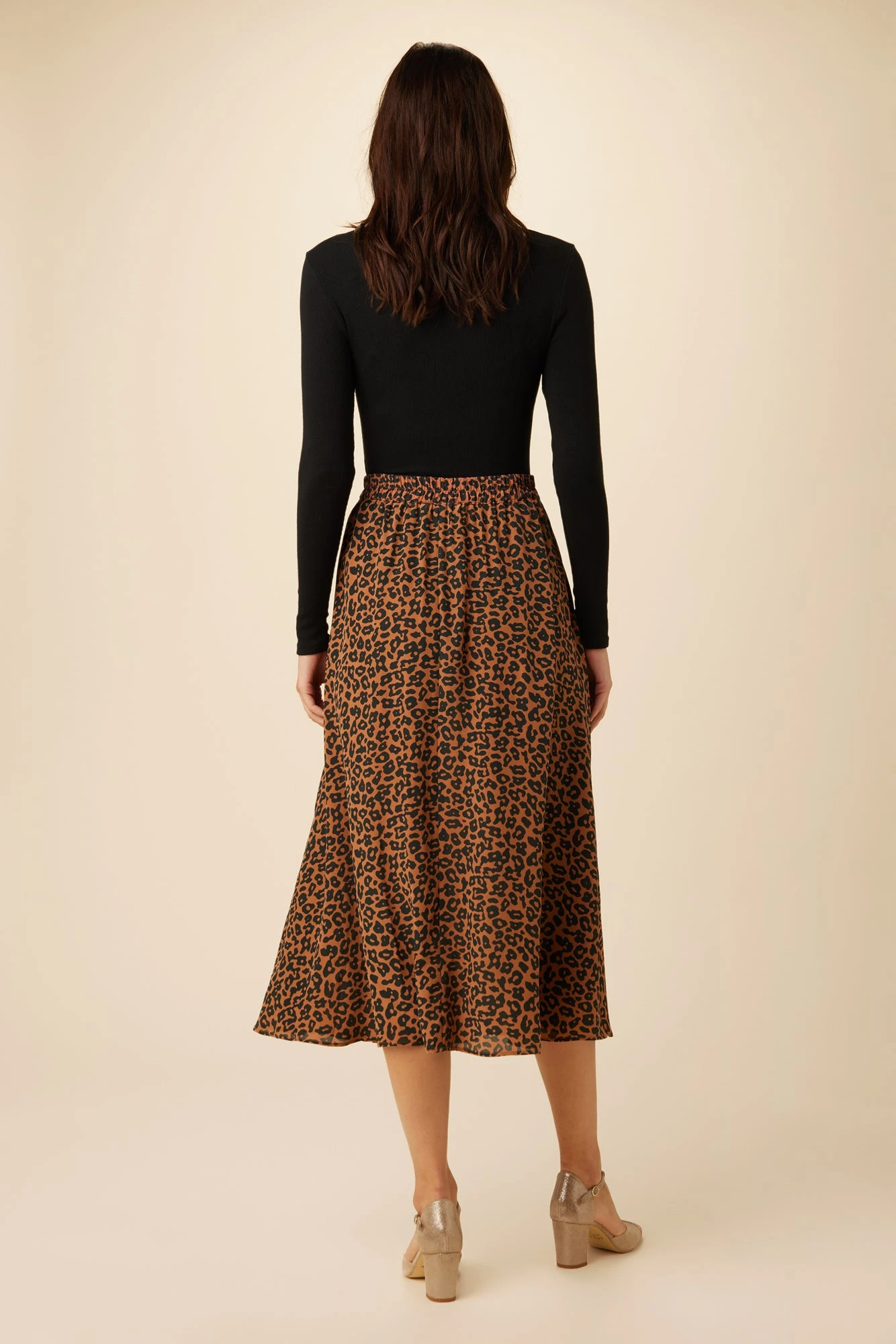 Blaze Washable Silk Skirt - Caramel Sauvage - Image 4