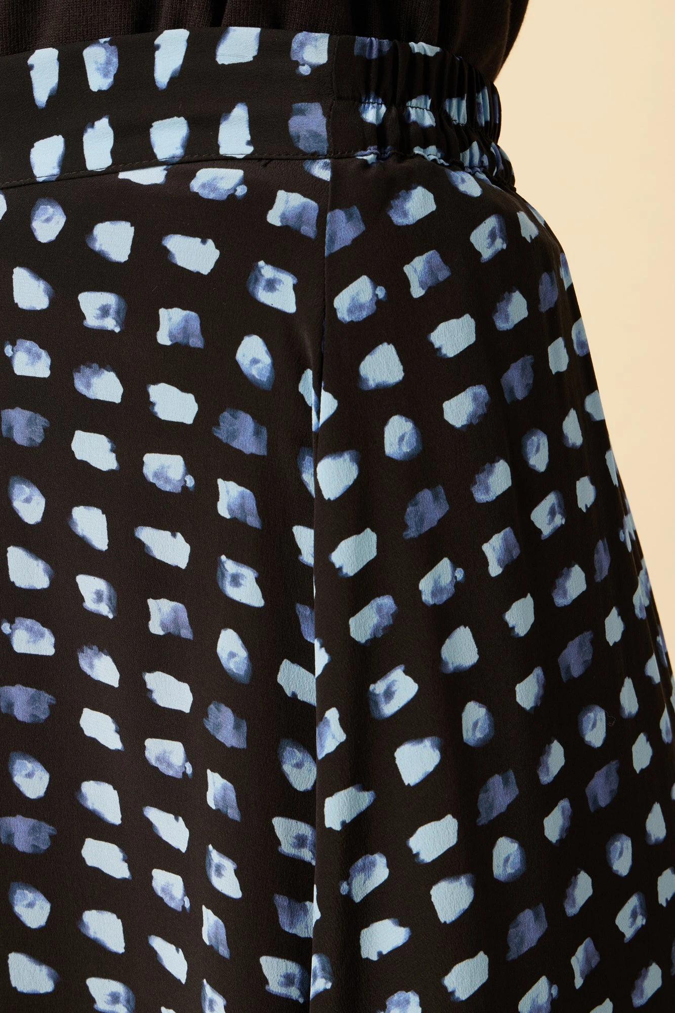 Blaze Washable Silk Skirt - Squared Up Black - Image 5