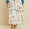 Blaze Washable Silk Skirt - Paulette Floral